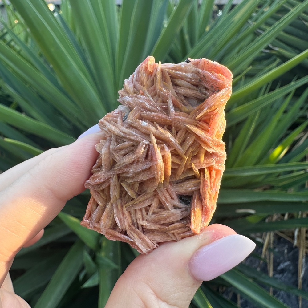 Peach Barite crystal specimen #2